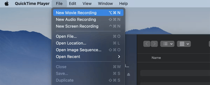 Choose the Desired Recording Mode