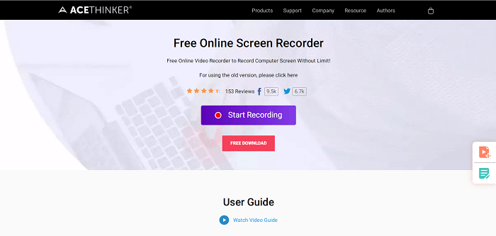 AceThinker Online Screen Recorder