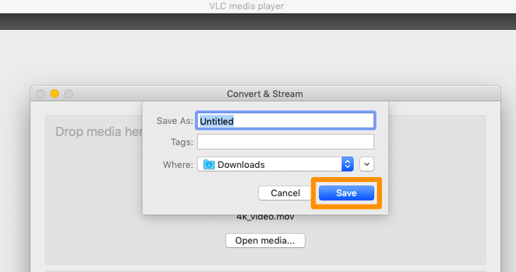 djust Settings and Start Converting on VLC