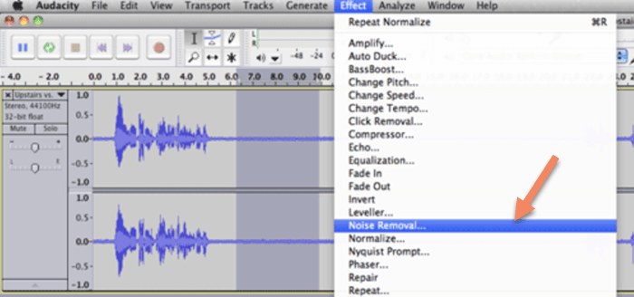 Audacity Noise Removal