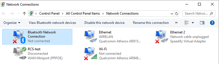 Bluetooth Network Connection PC