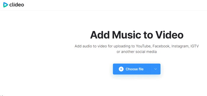 Clideo Add Music to Video