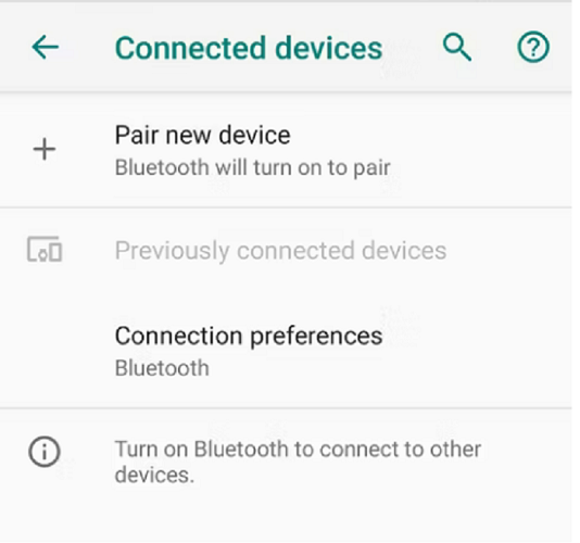 Connected Devices Miracast Android