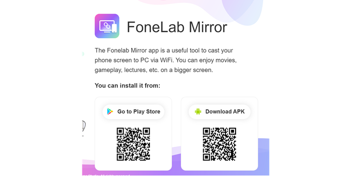 Download and Install FoneLab Mirror