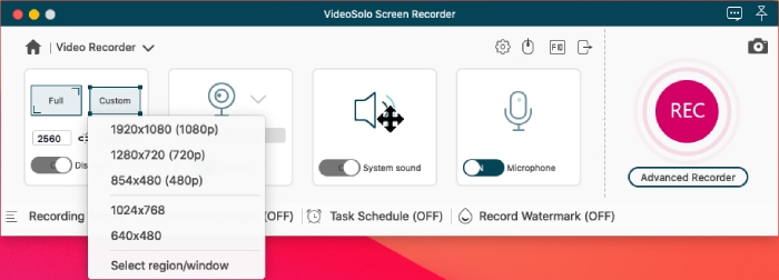 VideoSolo Screen Recorder