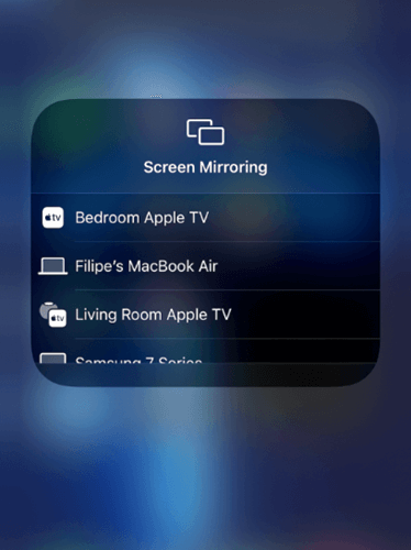 iPhone Screen Mirroring Connect