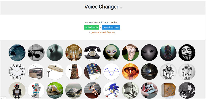 Le site Voice Changer