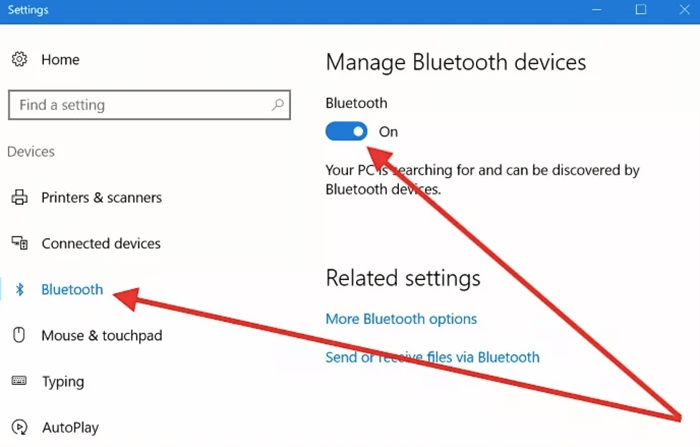 Manage Bluetooth Device