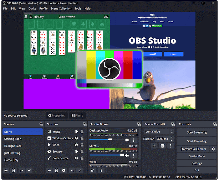 The User Interface of OBS