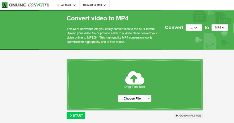 Convert VCD to MP4 Online