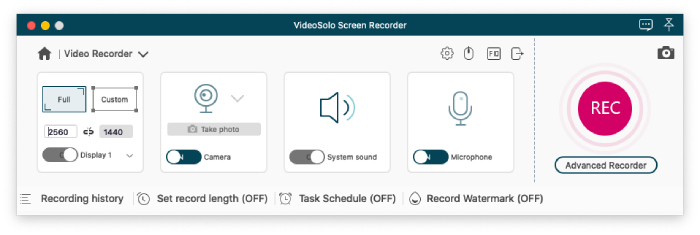 Video Recorder VideoSolo Mac