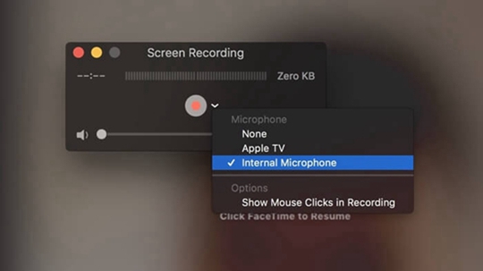 Voreinstellung für Mikrofon und Maus auf dem Mac