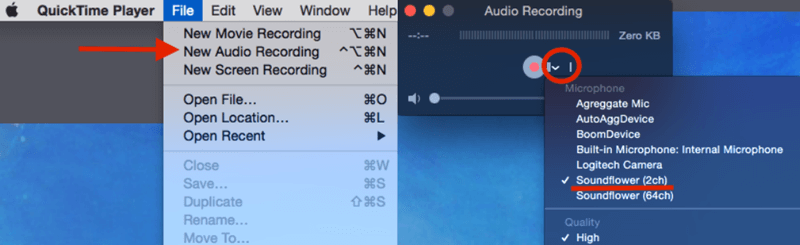 Record Browser Audio with QuickTime