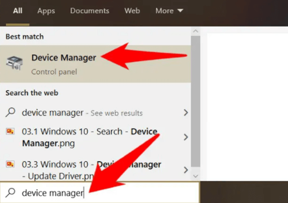 Search Device Manager Windows