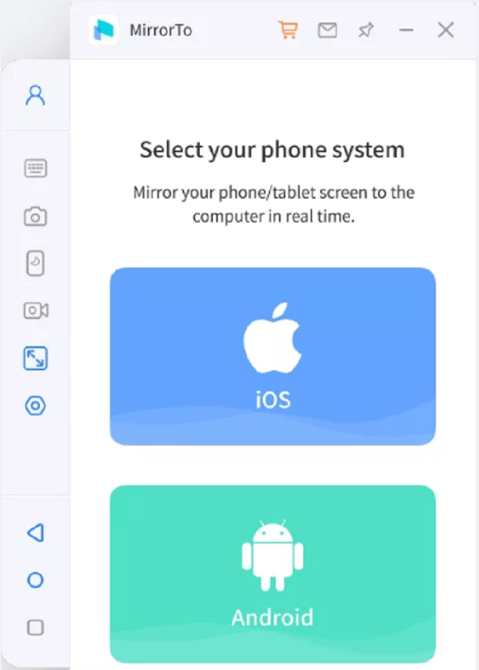Select Phone System IMyFone MirrorTo