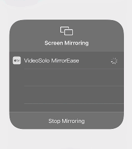 Select to Mirror iPhone to PC VideoSolo MirrorEase