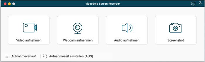 VideoSolo Screen Recorder als Snippingtool