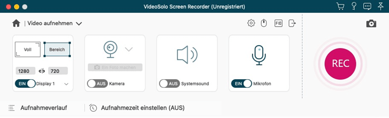 VideoSolo Game Recorder für Mac