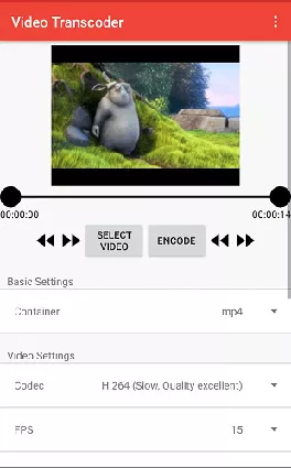 Video Transcoder Android SD to HD