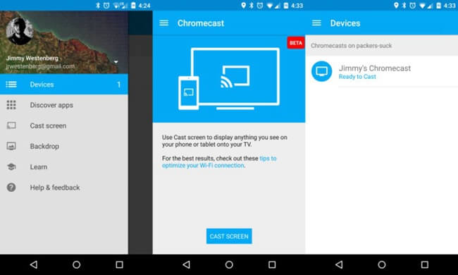 VLC zu Chromecast auf Android