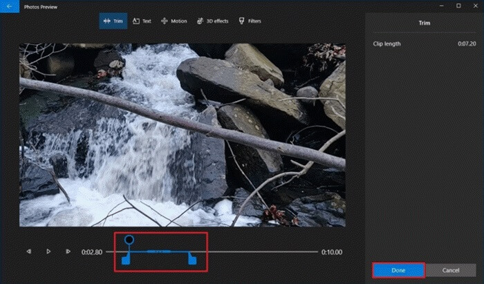 Windows Photos App Trim Video