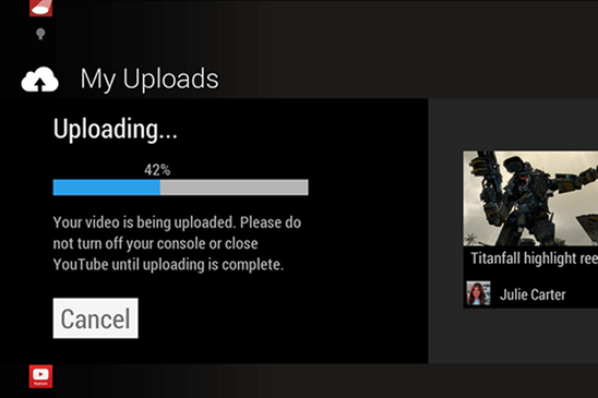 Xbox One Upload to YouTube