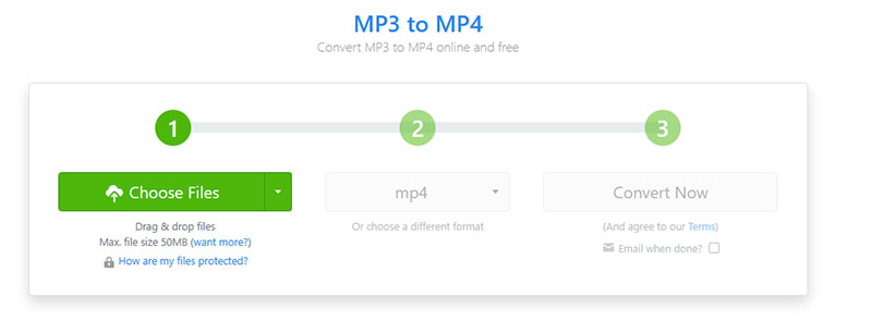 Zamzar Online MP3 To MP4 Converter